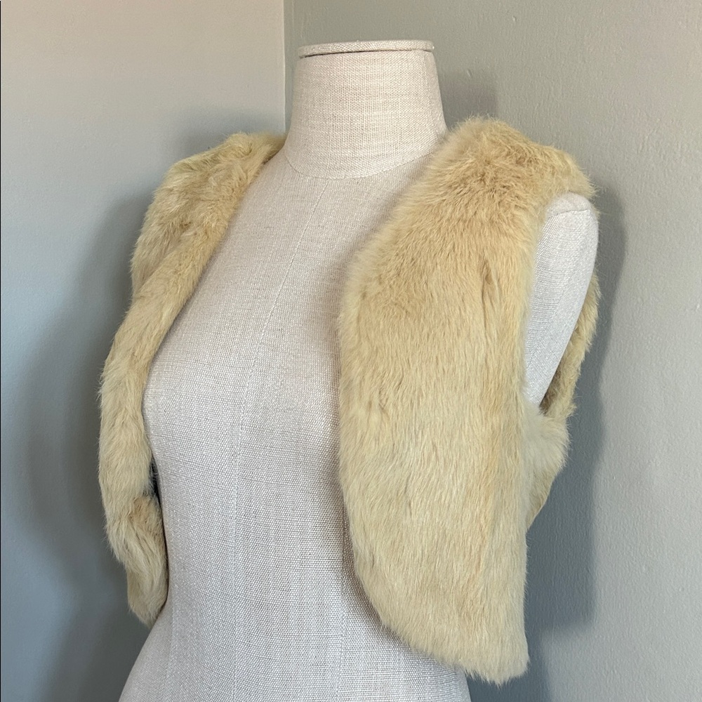 IRO Women's Cream Faux Fur Vest